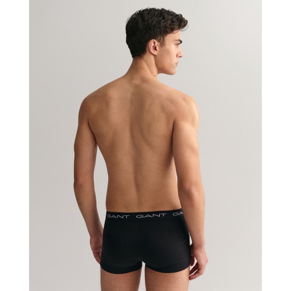 GANT 3-Pack Mens Cotton Jersey Trunks - 5 Black