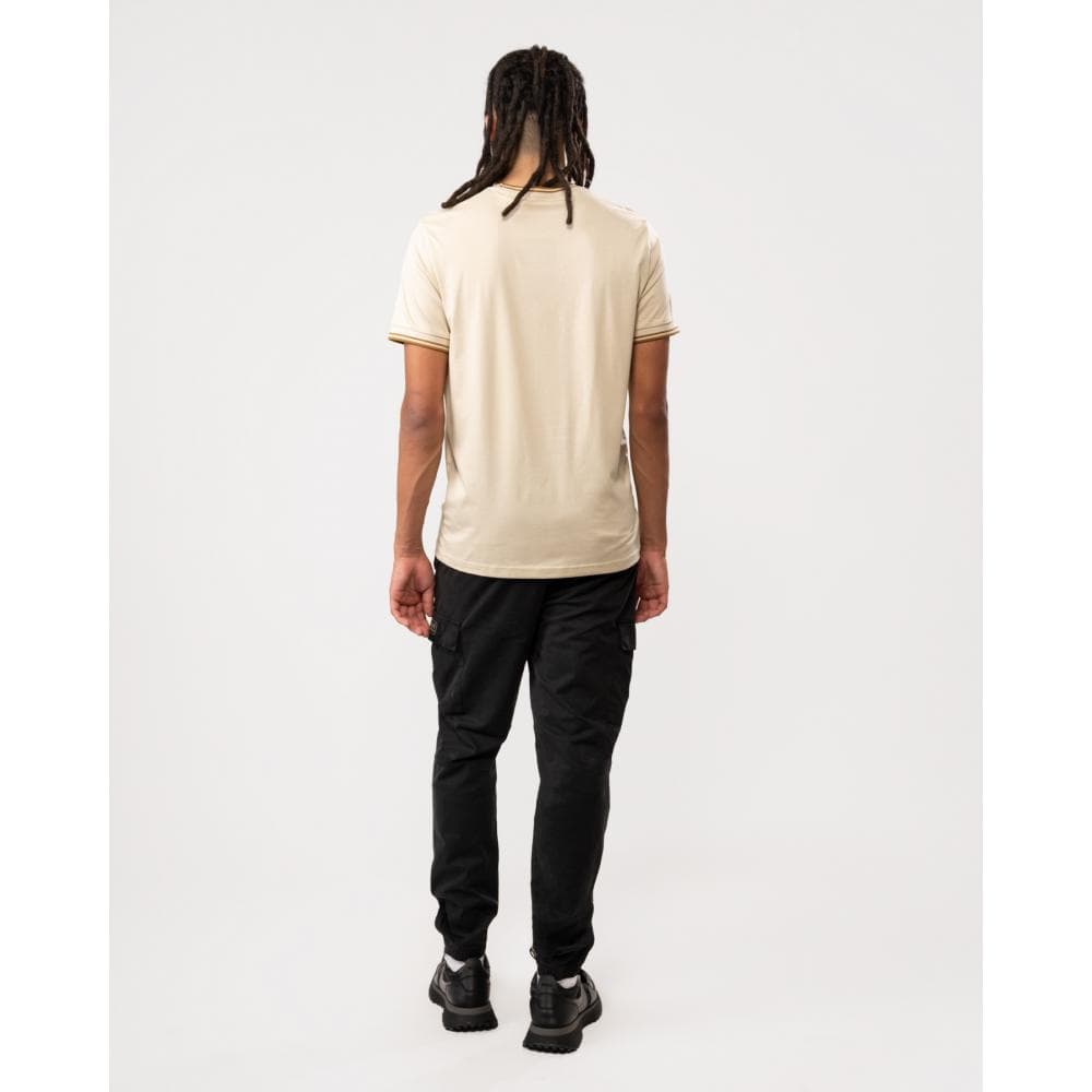 Fred Perry Mens Twin Tipped T-Shirt - Oatmeal 691