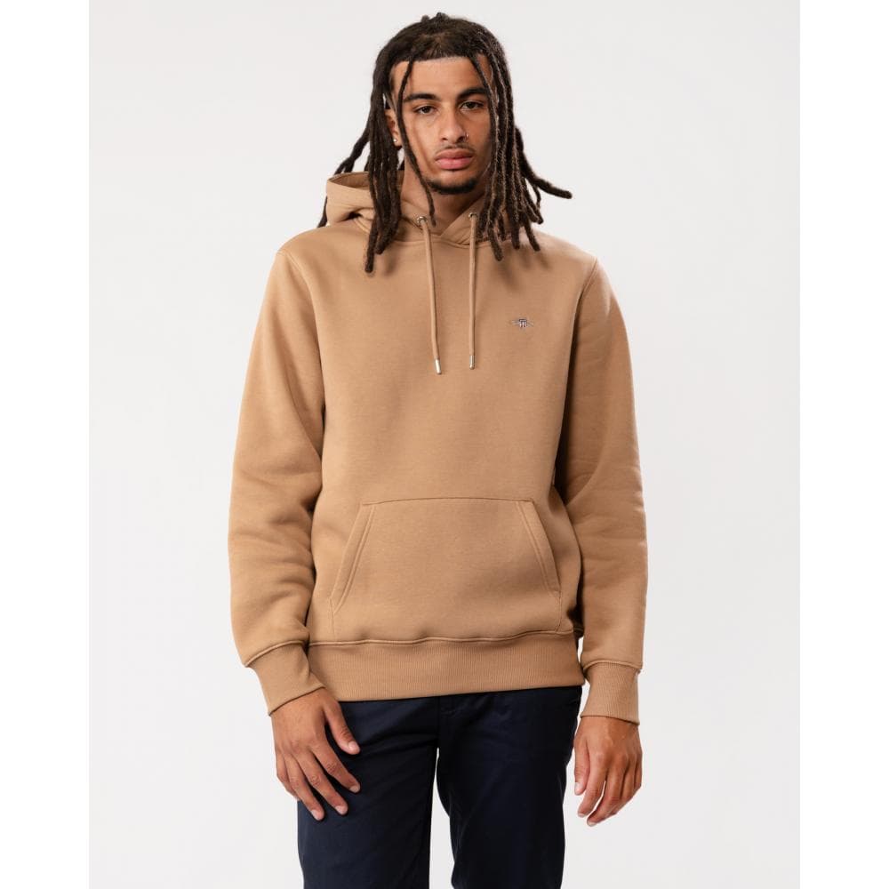 GANT Mens Regular Fit Shield Logo Pullover Hoodie