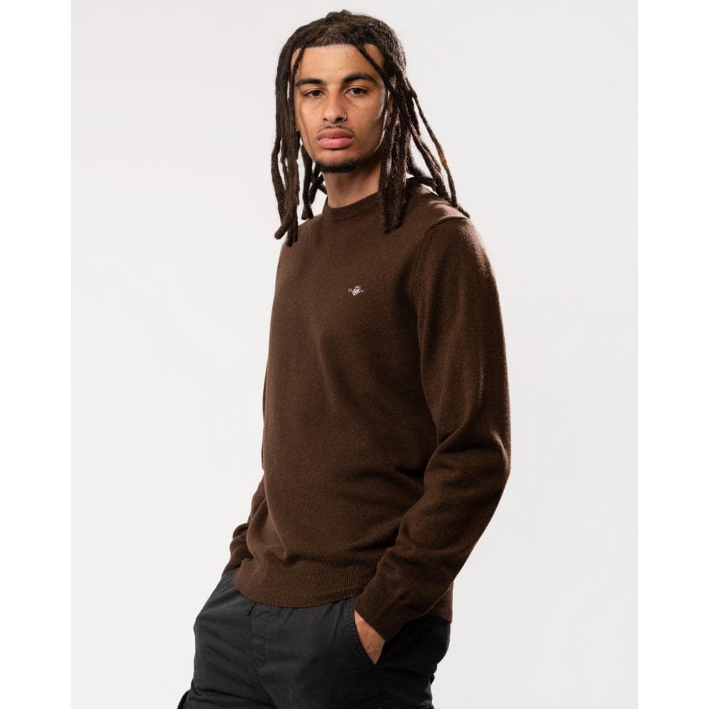 GANT Mens Superfine Lambswool Crew Neck Jumper