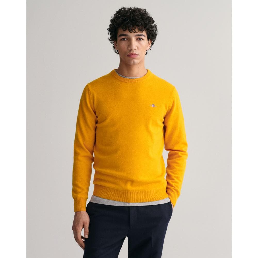 GANT Mens Superfine Lambswool Crew Neck Jumper