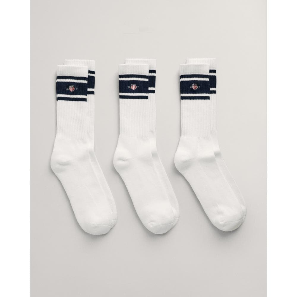 GANT Mens Shield Logo Sport Socks 3-Pack