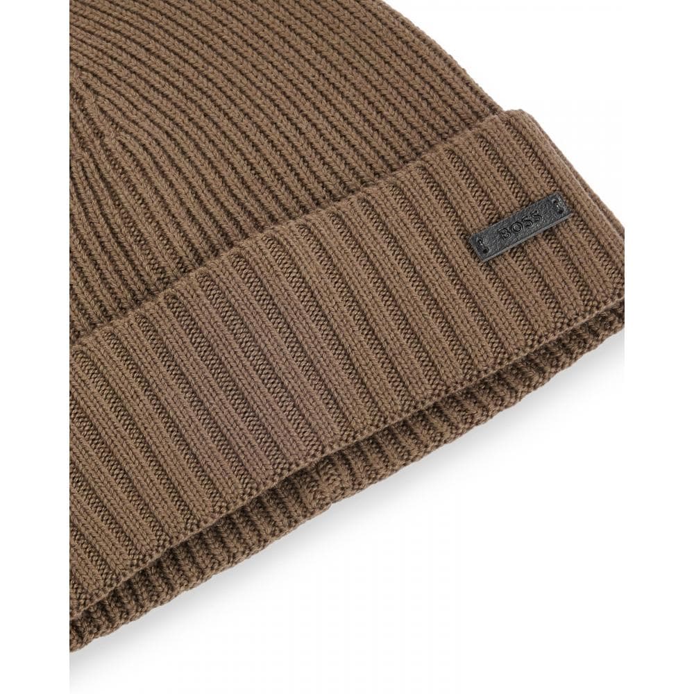 BOSS Orange Fati Mens Beanie - Green 361