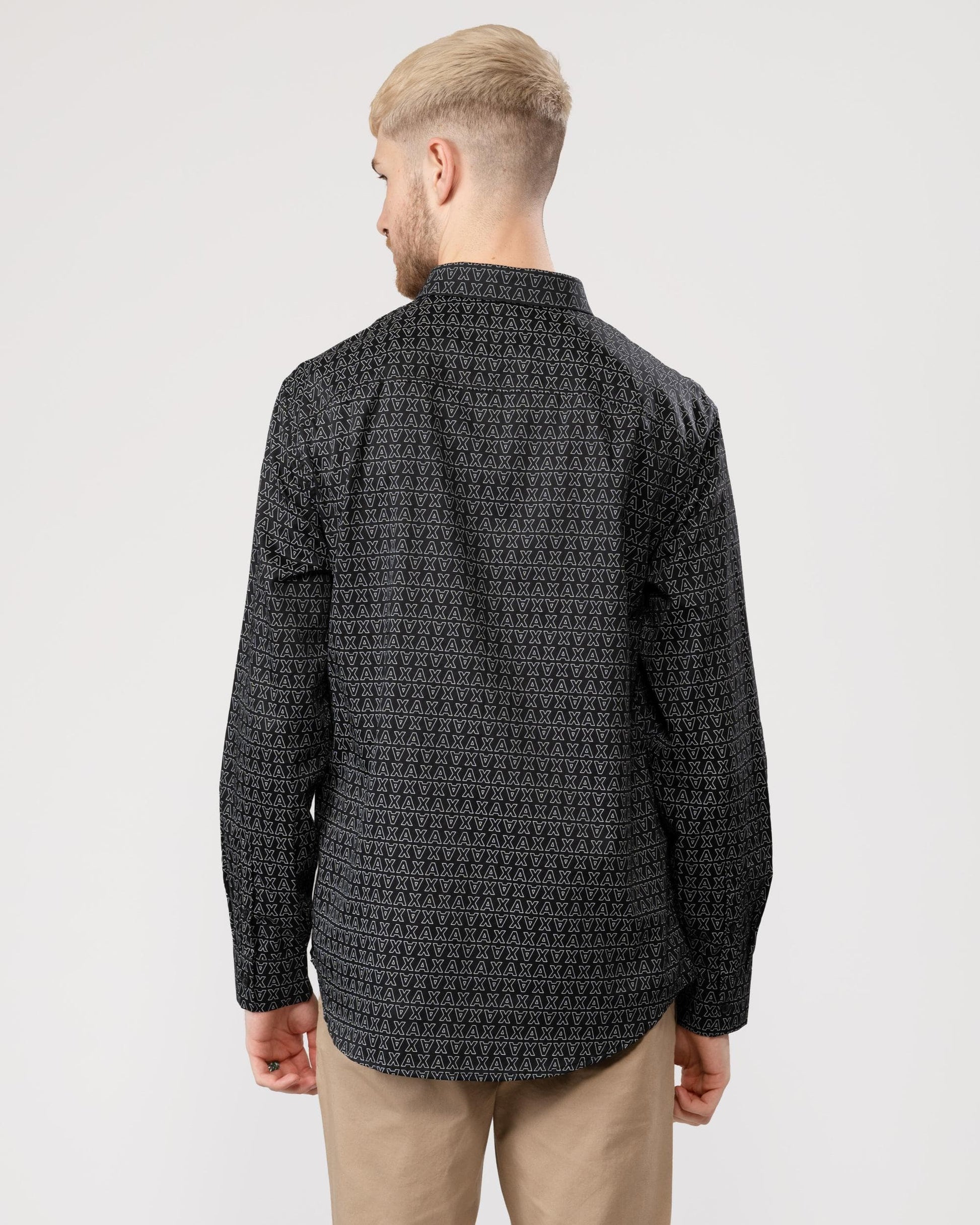 Armani Exchange Mens Outline Logo Shirt