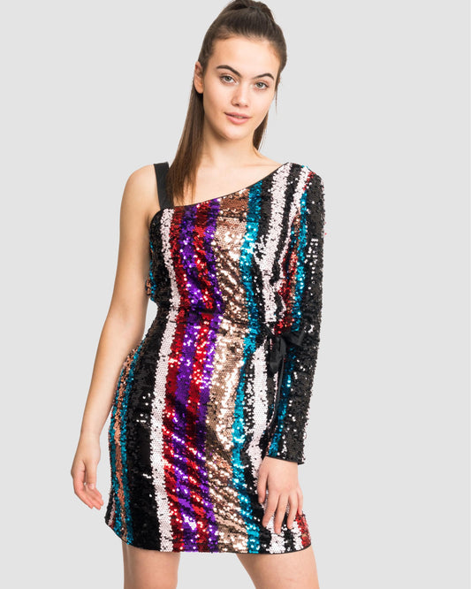 Armani Exchange Womens Sequin Party Dress