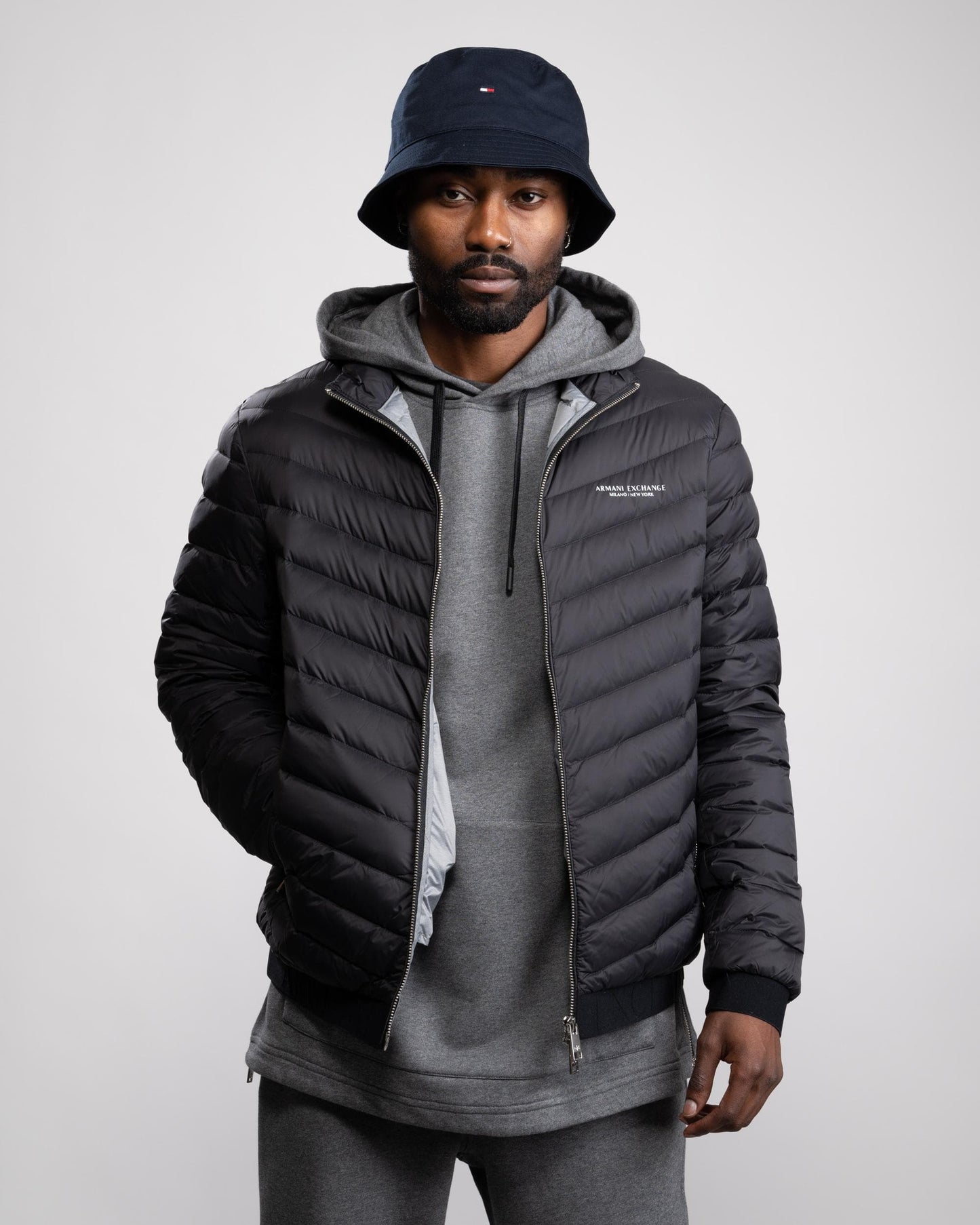 Armani Exchange Milano/New York Logo Mens Padded Jacket