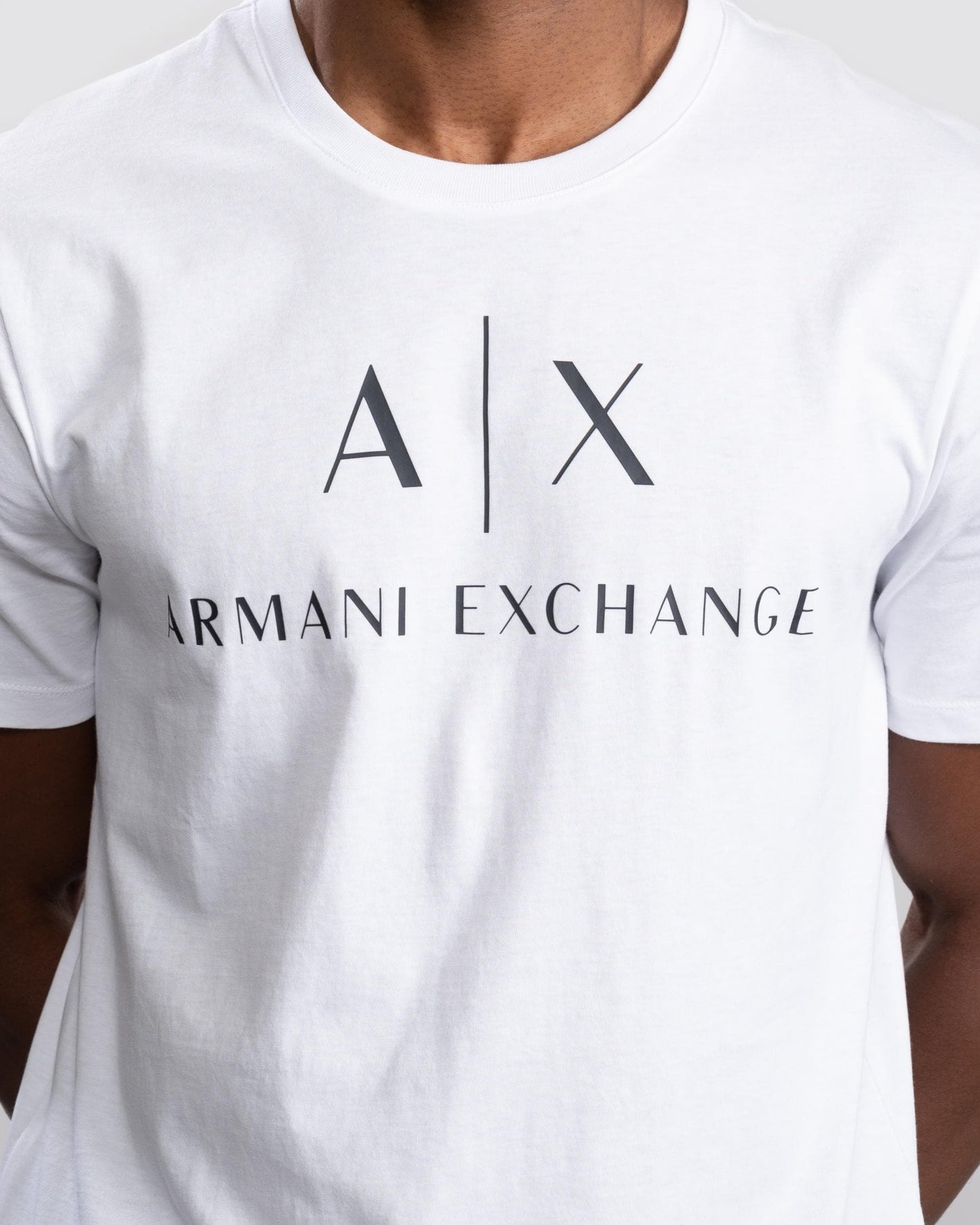 Armani Exchange A|X Logo Mens T-Shirt - White 1100