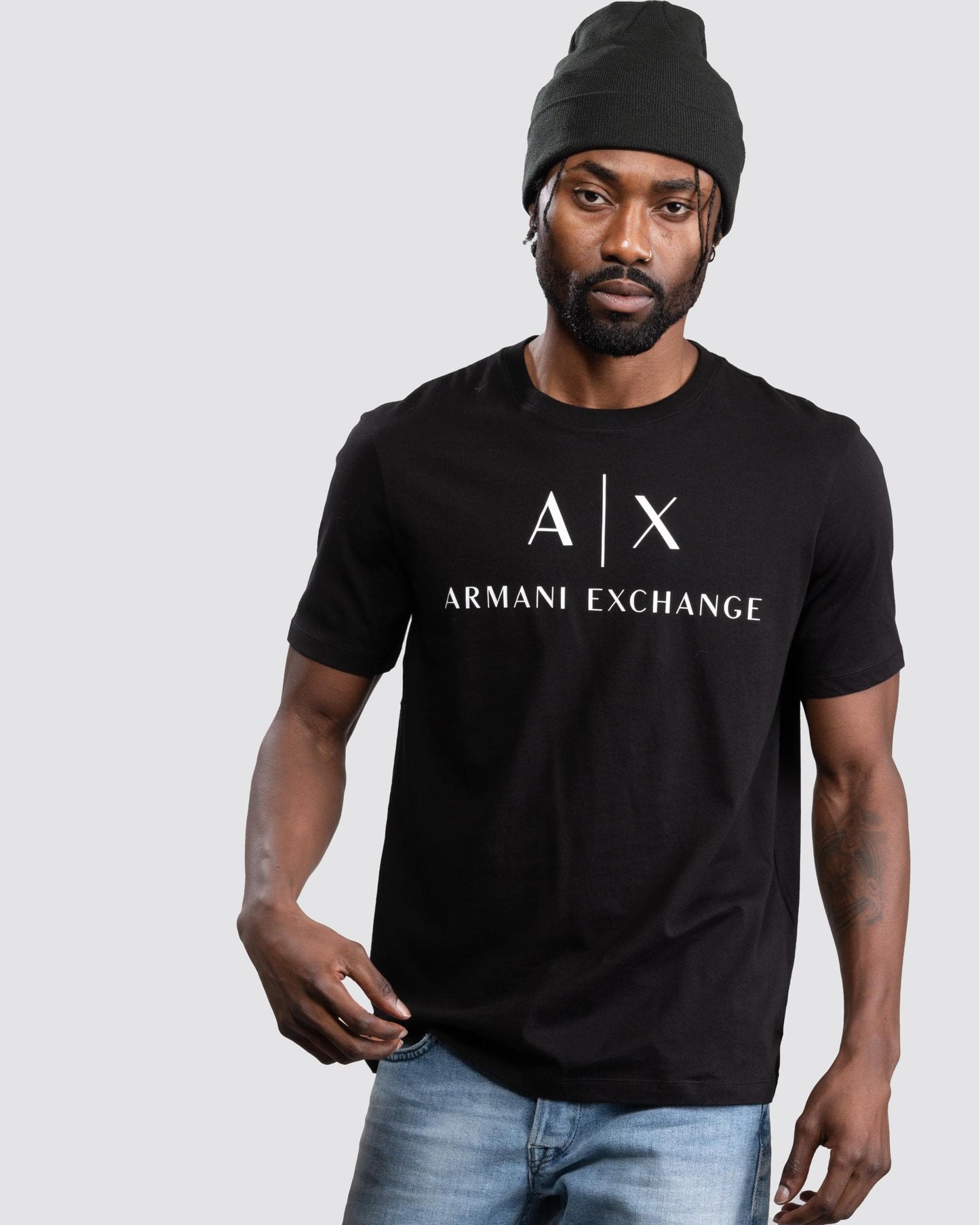 Armani Exchange A|X Logo Mens T-Shirt - Black 1200