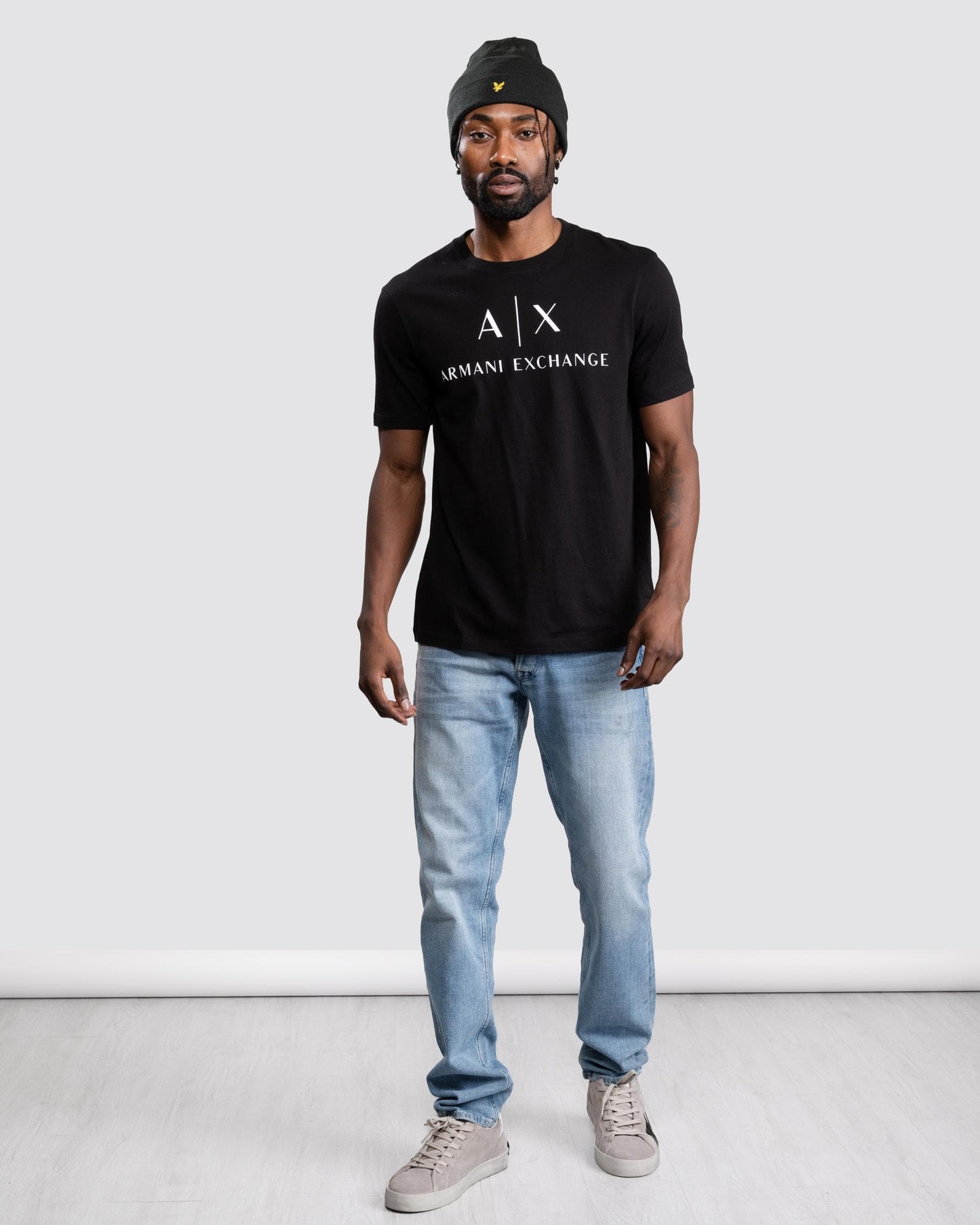 Armani Exchange A|X Logo Mens T-Shirt - Black 1200