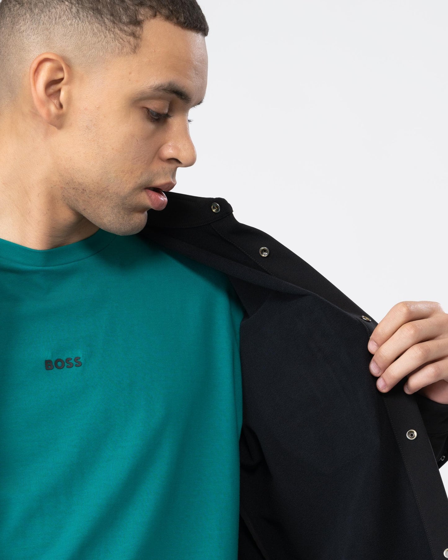 BOSS Green BUREL_X Mens Fleece Lined Overshirt