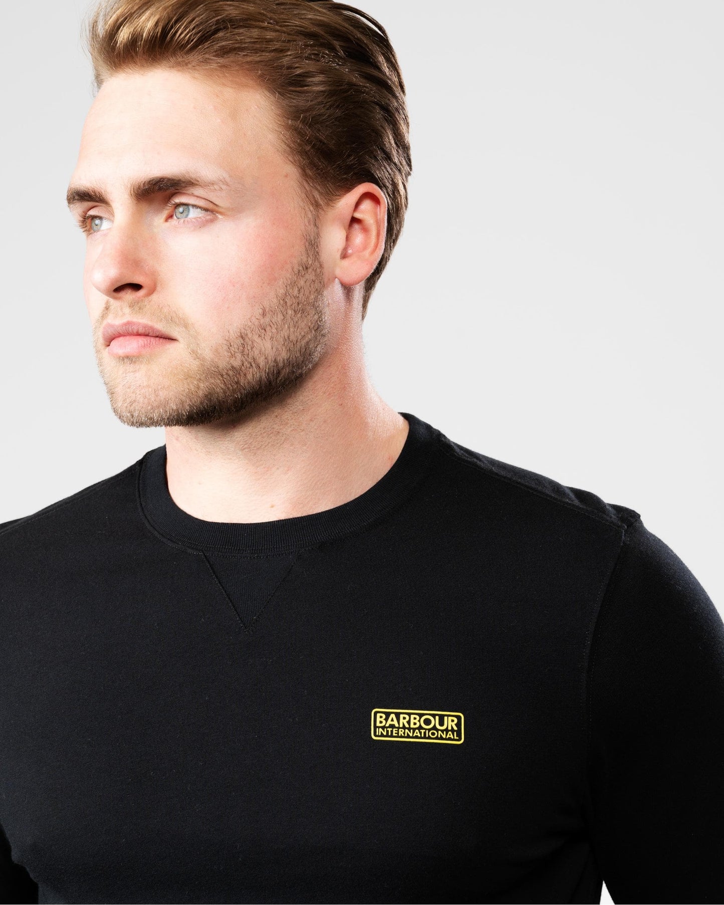 Barbour International Barbour International Logo Mens Long Sleeve T-Shirt