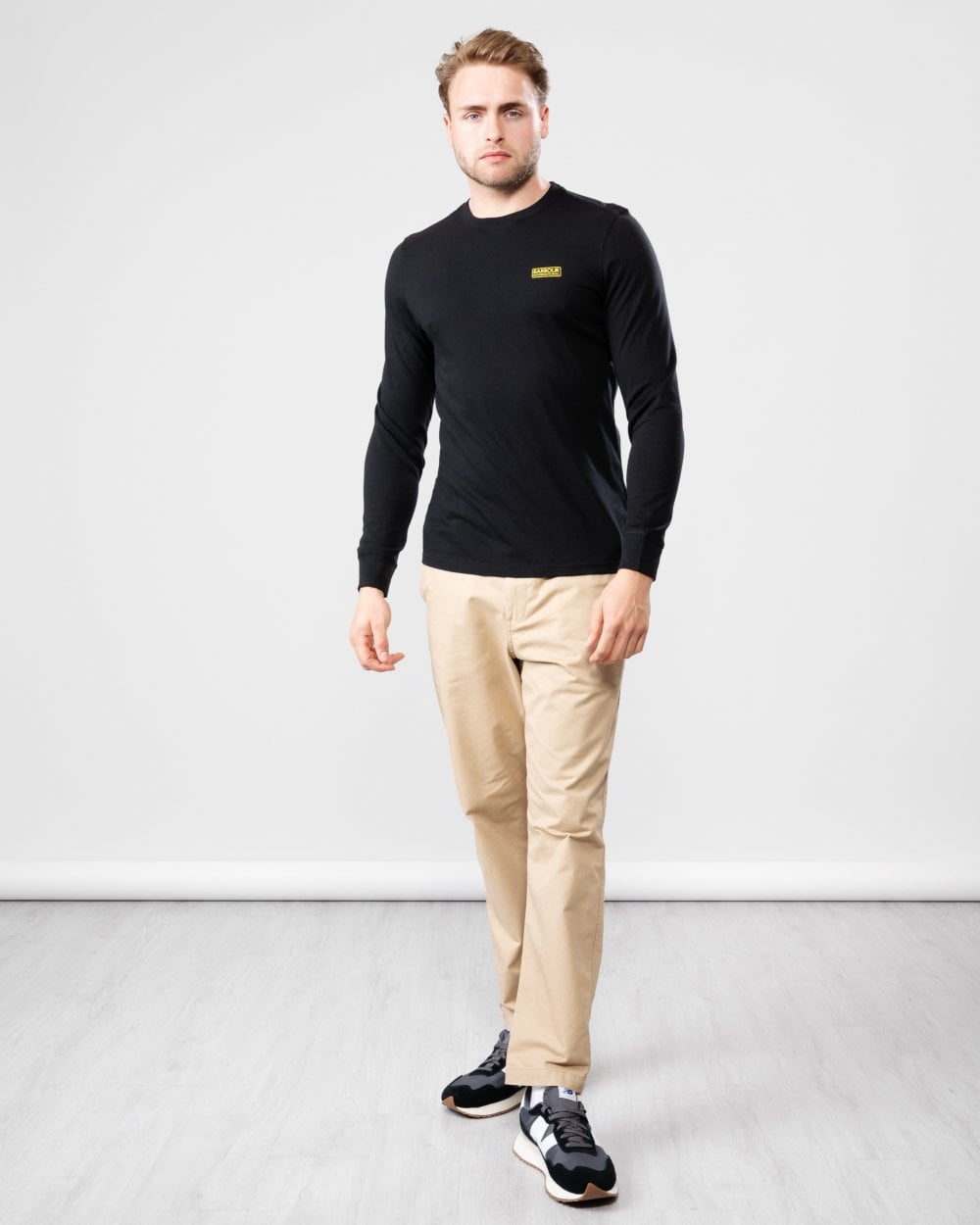 Barbour International Barbour International Logo Mens Long Sleeve T-Shirt