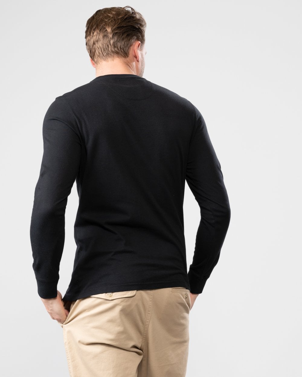 Barbour International Barbour International Logo Mens Long Sleeve T-Shirt