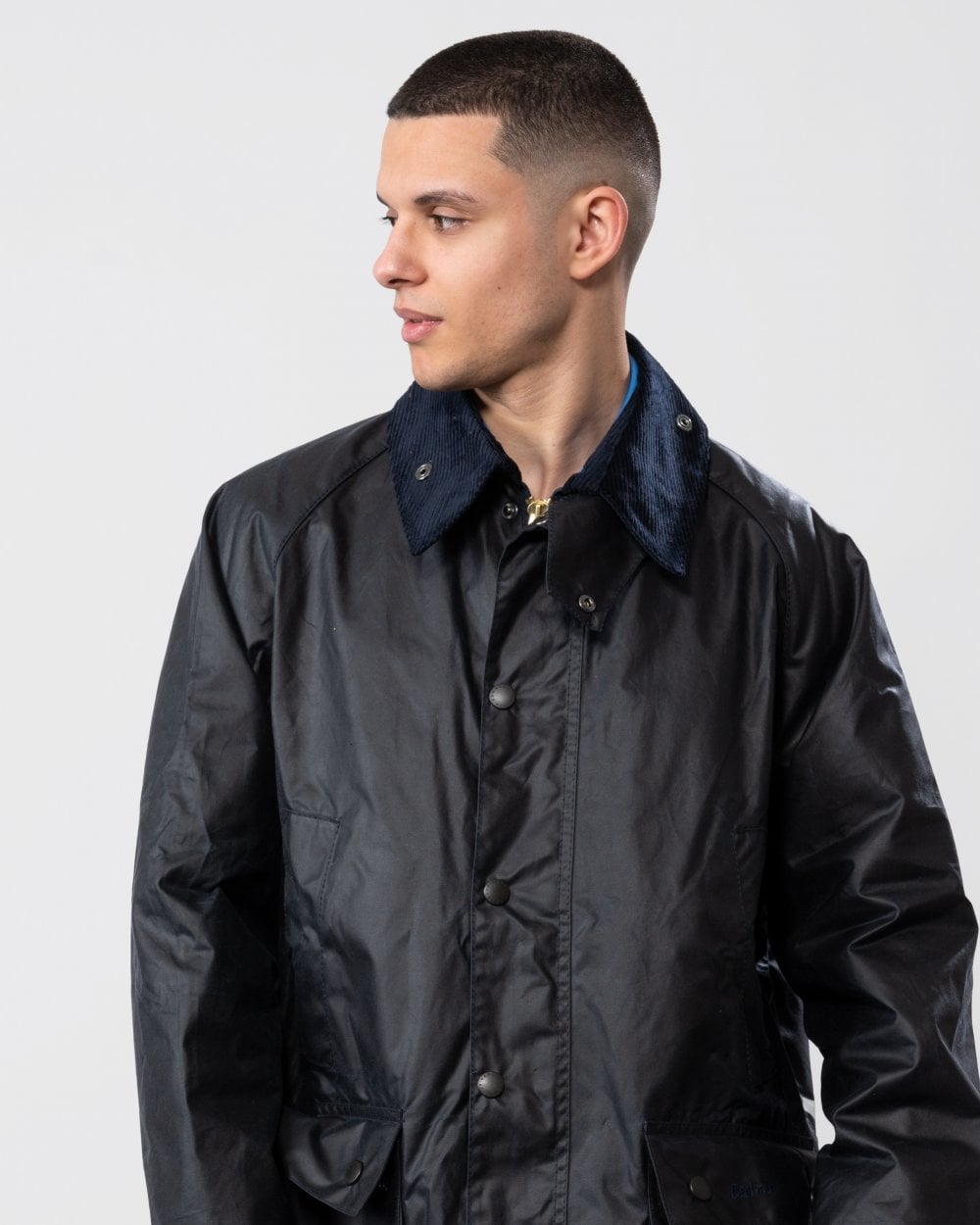 Barbour Bedale Mens Wax Jacket - Navy