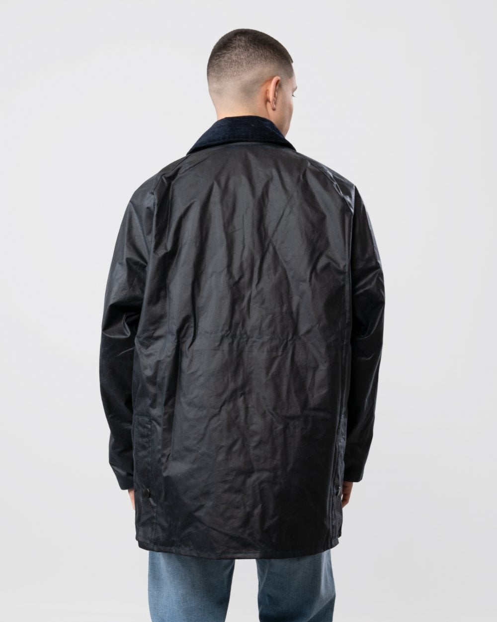 Barbour Bedale Mens Wax Jacket - Navy
