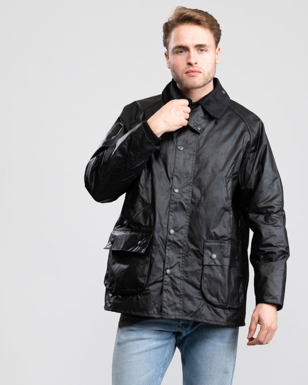 Barbour Bedale Mens Wax Jacket - Black