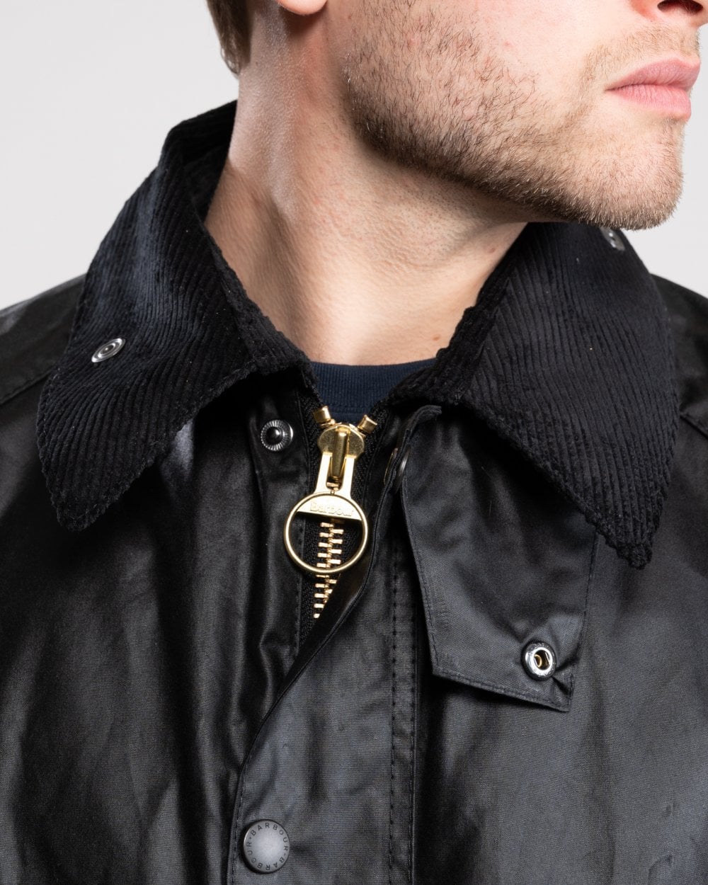 Barbour Bedale Mens Wax Jacket - Black