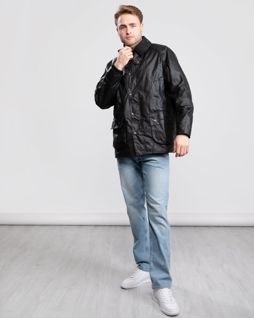 Barbour Bedale Mens Wax Jacket - Black