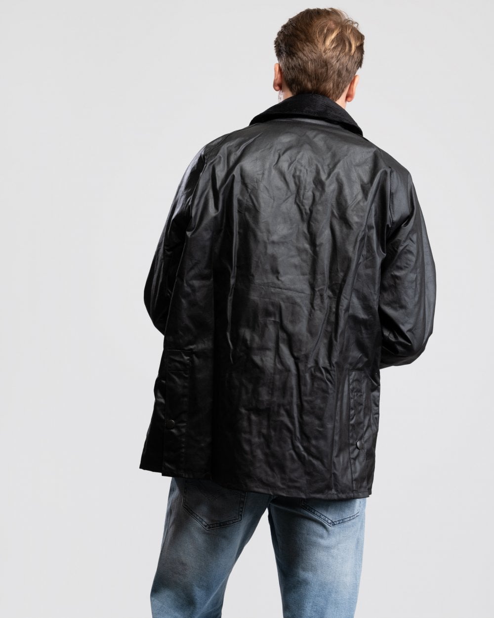 Barbour Bedale Mens Wax Jacket - Black