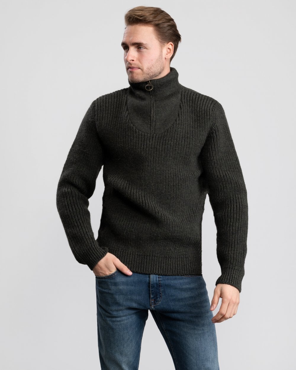 Barbour New Tyne Mens Half-Zip Jumper