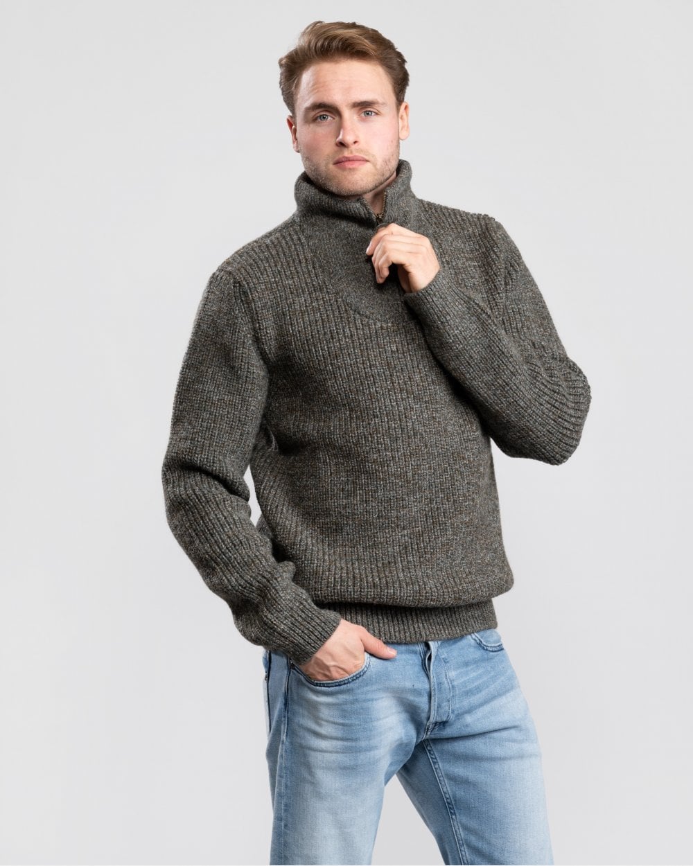 Barbour New Tyne Mens Half-Zip Jumper