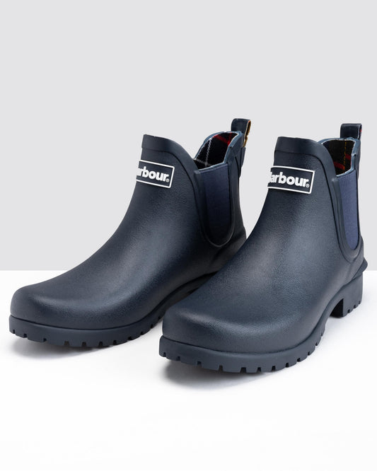 Barbour Wilton Womens Wellingtons - Navy
