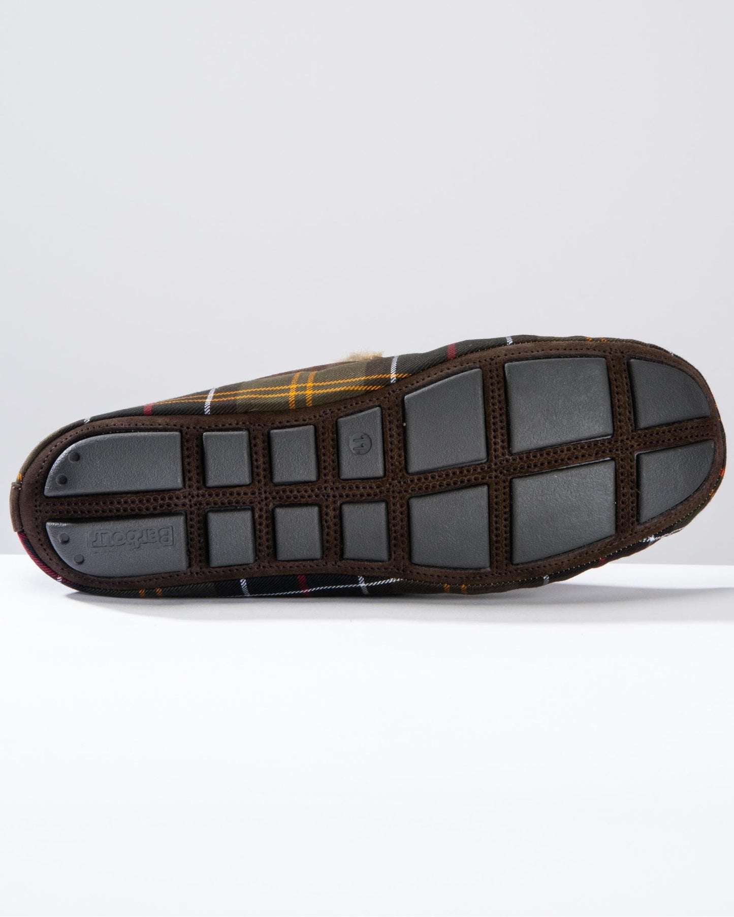Barbour Monty Moccasin Mens Slippers - Classic Tartan
