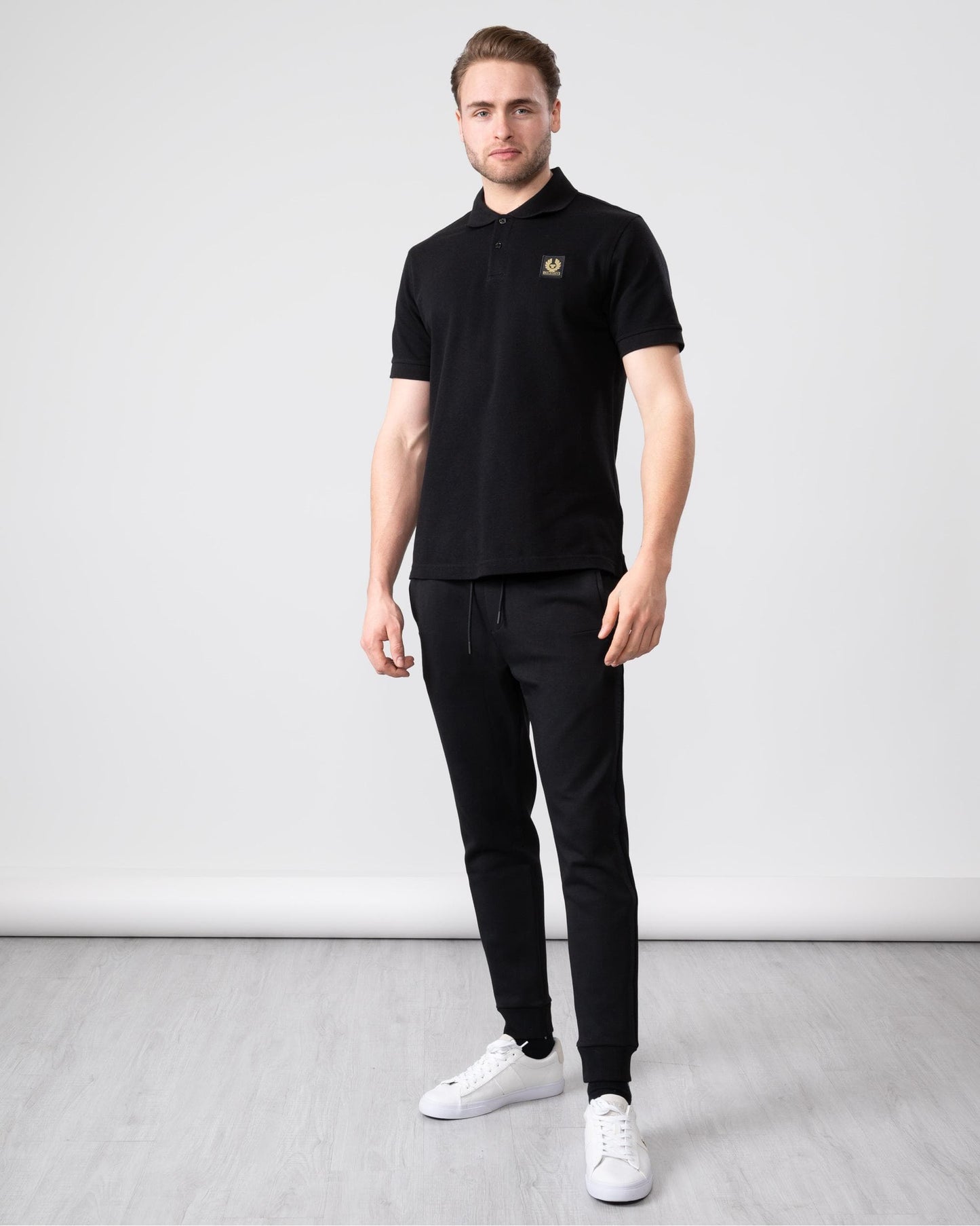 Belstaff Short Sleeved Mens Polo - Black