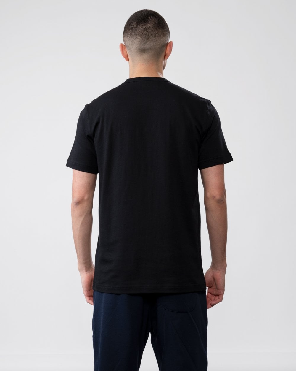 Belstaff Short Sleeved Mens Logo Patch T-Shirt - Black