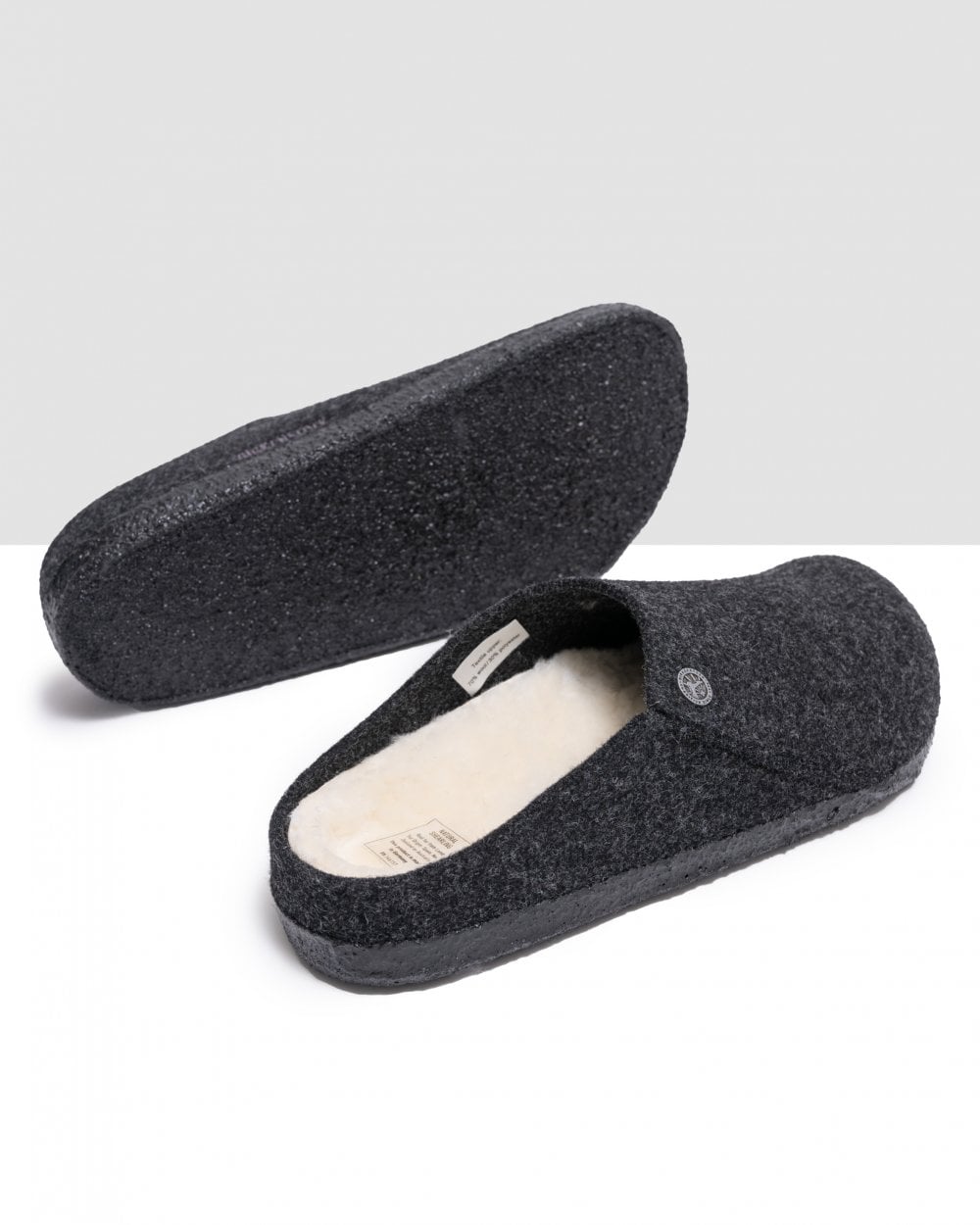 Birkenstock Zermatt Shearling FE Womens Clogs - Anthracite
