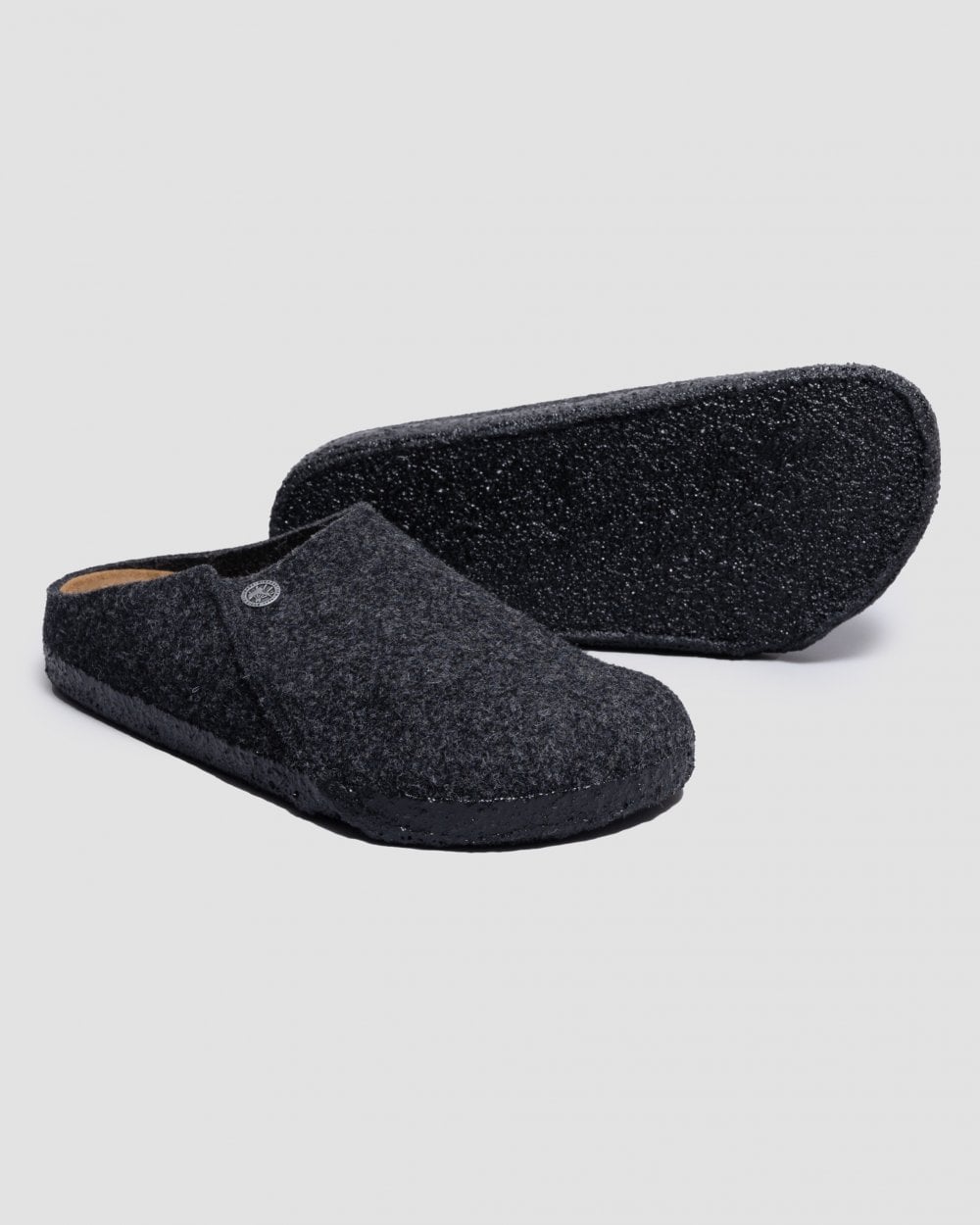 Birkenstock Zermatt Standard Wool Felt Unisex Clogs - Anthracite