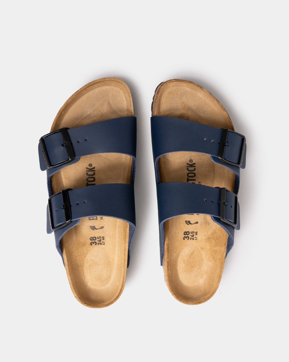 Birkenstock Arizona Narrow Birko-Flor Womens Sandals - Blue
