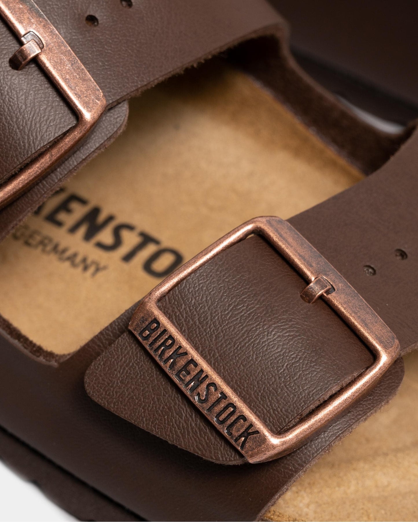 Birkenstock Arizona Narrow Birko-Flor Womens Sandals - Dark Brown