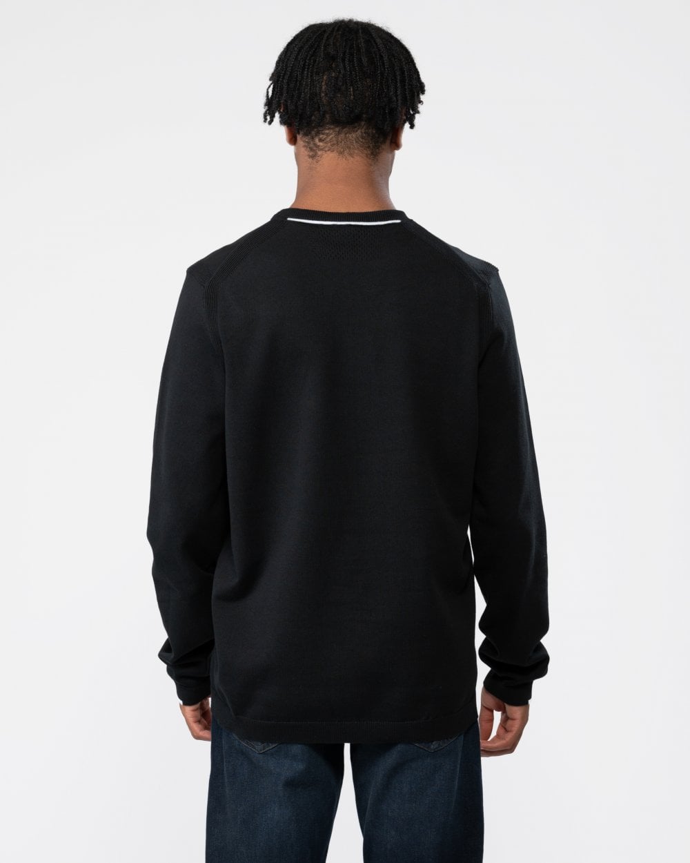 BOSS Green Ever-X Crew Neck Mens Jumper - Black 001