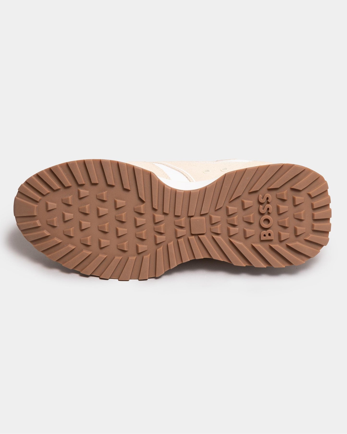 BOSS Orange Jonah Mens Mixed-Material Low-Top Trainers With Branded Details