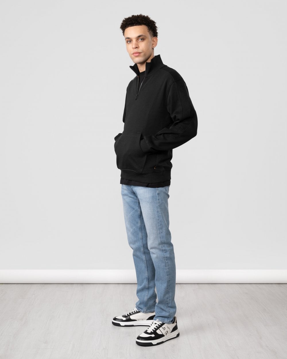 BOSS Orange Z_Patch Mens 1/4 Zip Sweatshirt