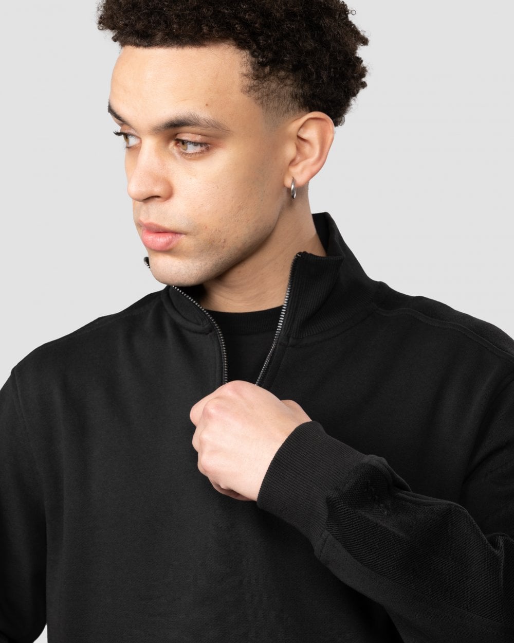 BOSS Orange Z_Patch Mens 1/4 Zip Sweatshirt