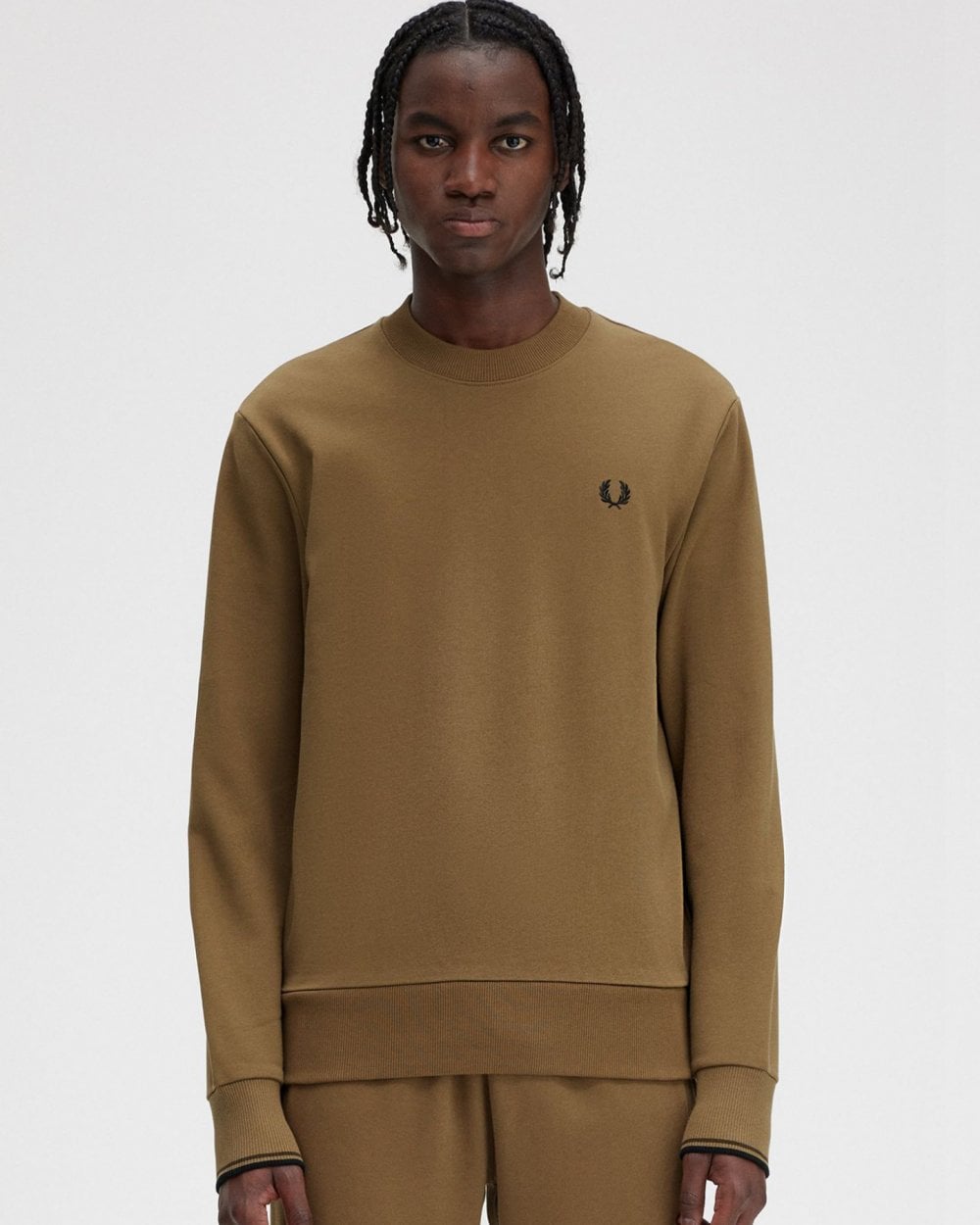 Fred Perry Mens Crew Neck Sweatshirt