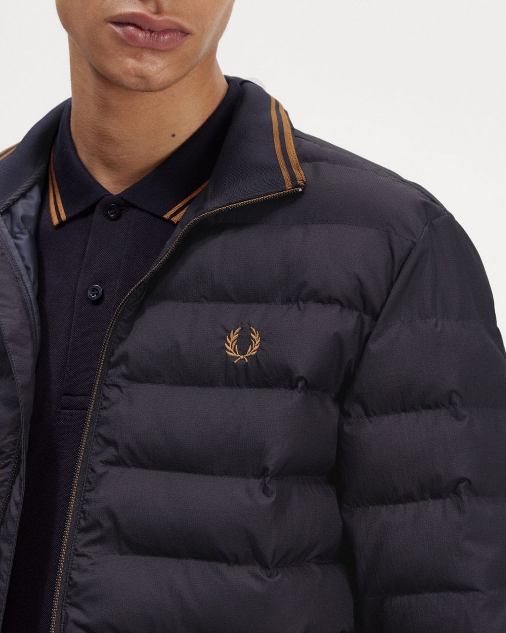 Fred Perry Mens Insulated Jacket - Navy 248