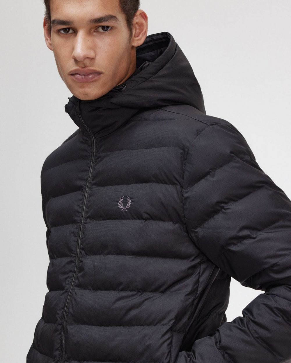 Fred Perry Fred Perry Mens Hooded Insulated Jacket
