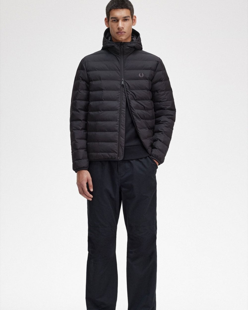 Fred Perry Fred Perry Mens Hooded Insulated Jacket