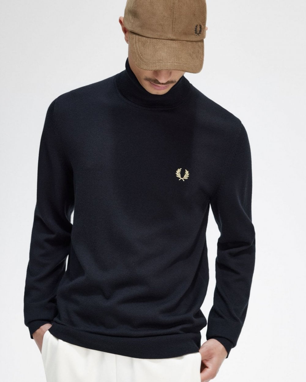 Fred Perry Fred Perry Mens Roll Neck Jumper