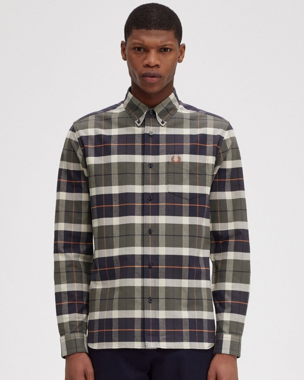 Fred Perry Mens Brushed Tartan Shirt