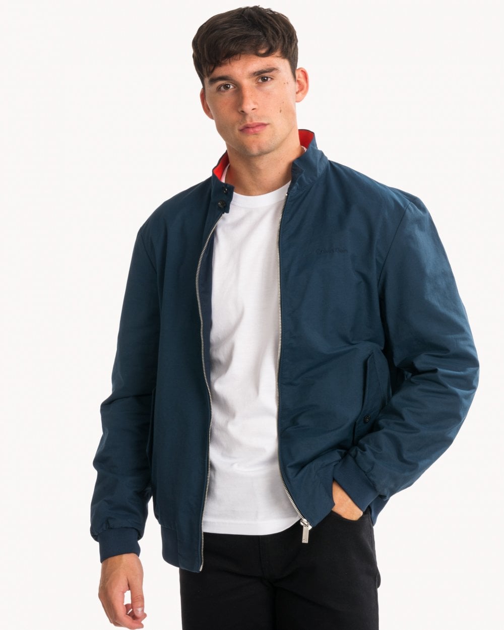 Calvin Klein Honest Check Mens Harrington Jacket