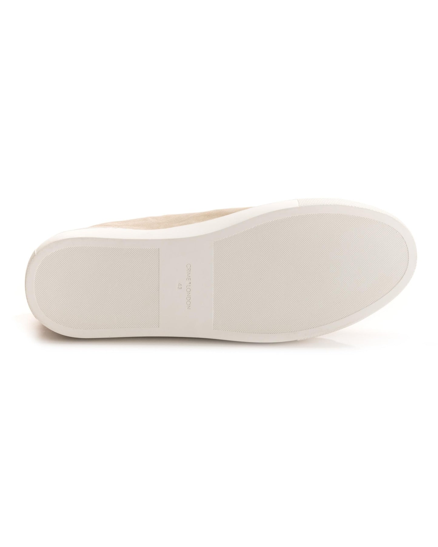 Crime London Raw Lo Mens Trainer - Suede Cream