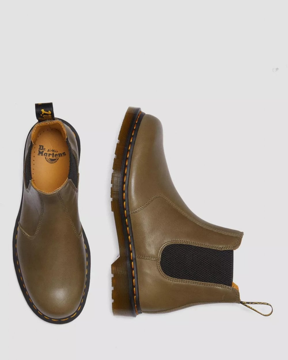 Dr Martens 2976 Carrara Mens Chelsea Boots - Olive