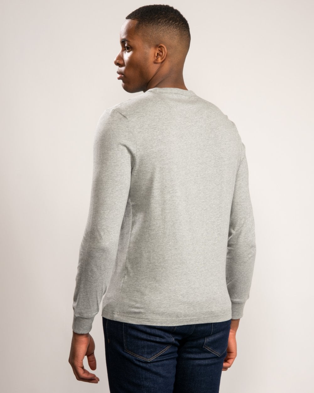 Farah Worth Mens Long Sleeve Crew Neck T-Shirt