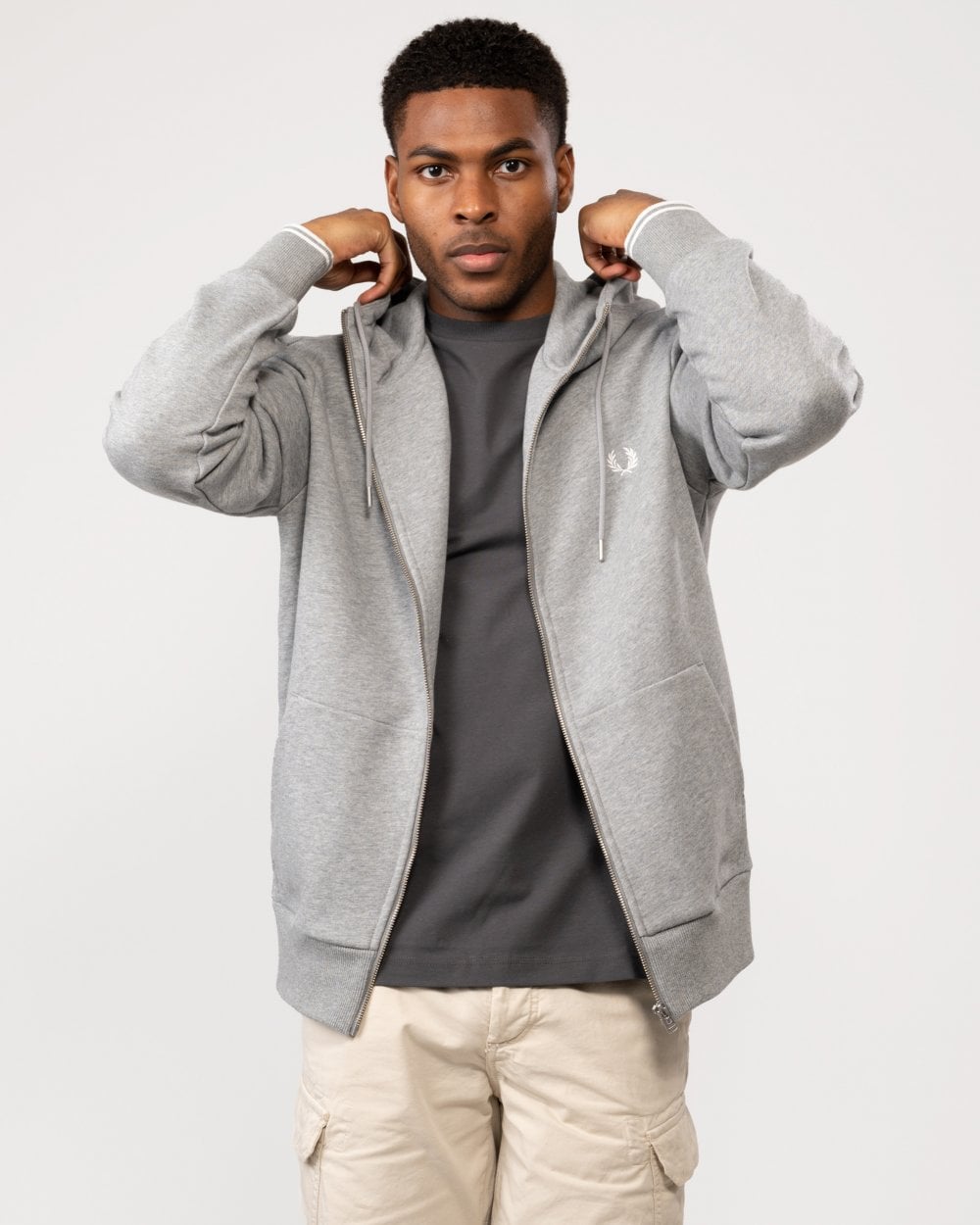 Fred Perry Fred Perry Mens Zip Through Hoodie