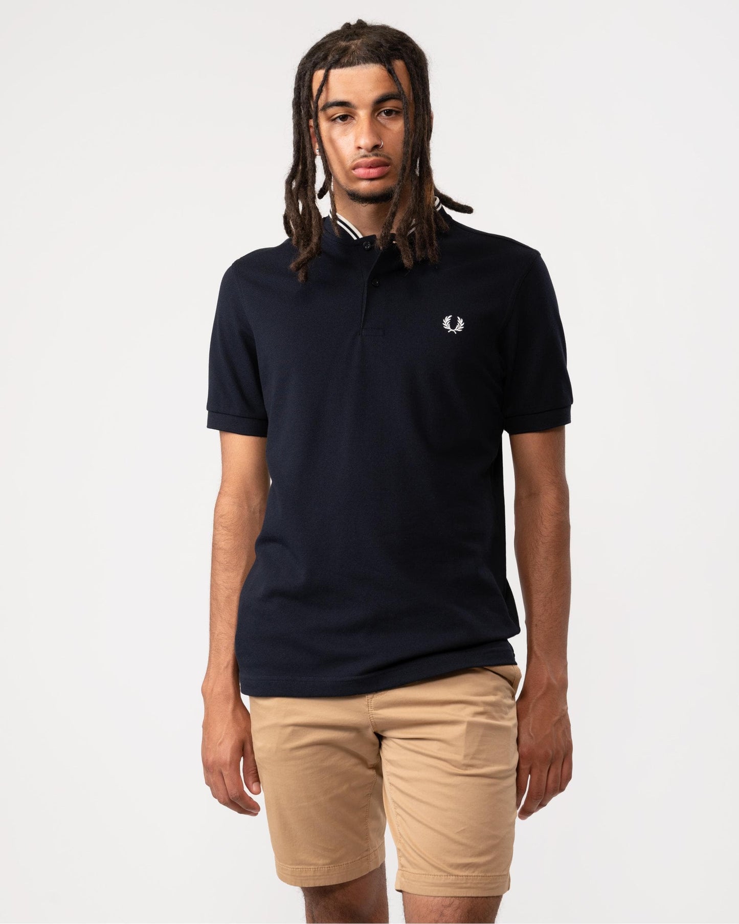 Fred Perry Fred Perry Mens Bomber Collar Polo Shirt NOS