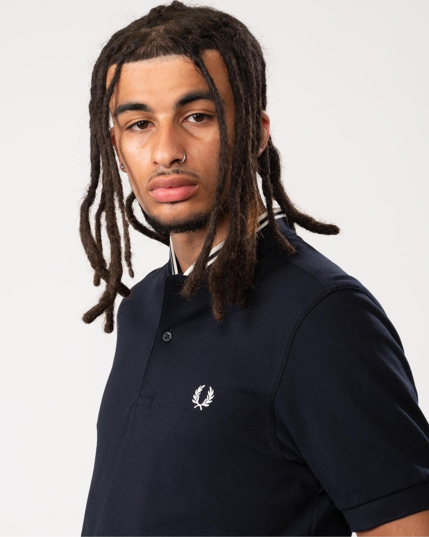 Fred Perry Fred Perry Mens Bomber Collar Polo Shirt NOS